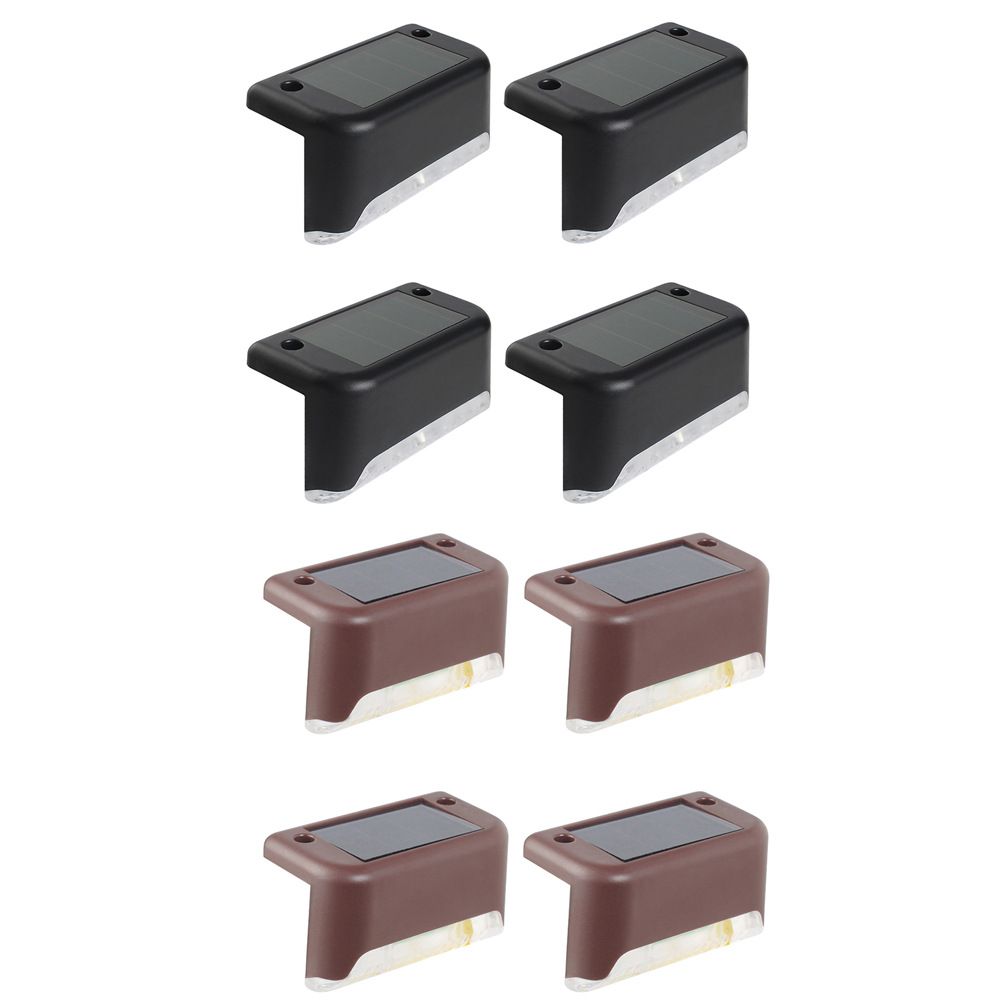 Solar Deck Lights Outdoor 8 Pack, Solar Step Lights Waterproof Solar lights for Outdoor Stairs, Step, Fence, Patio(Warm White)