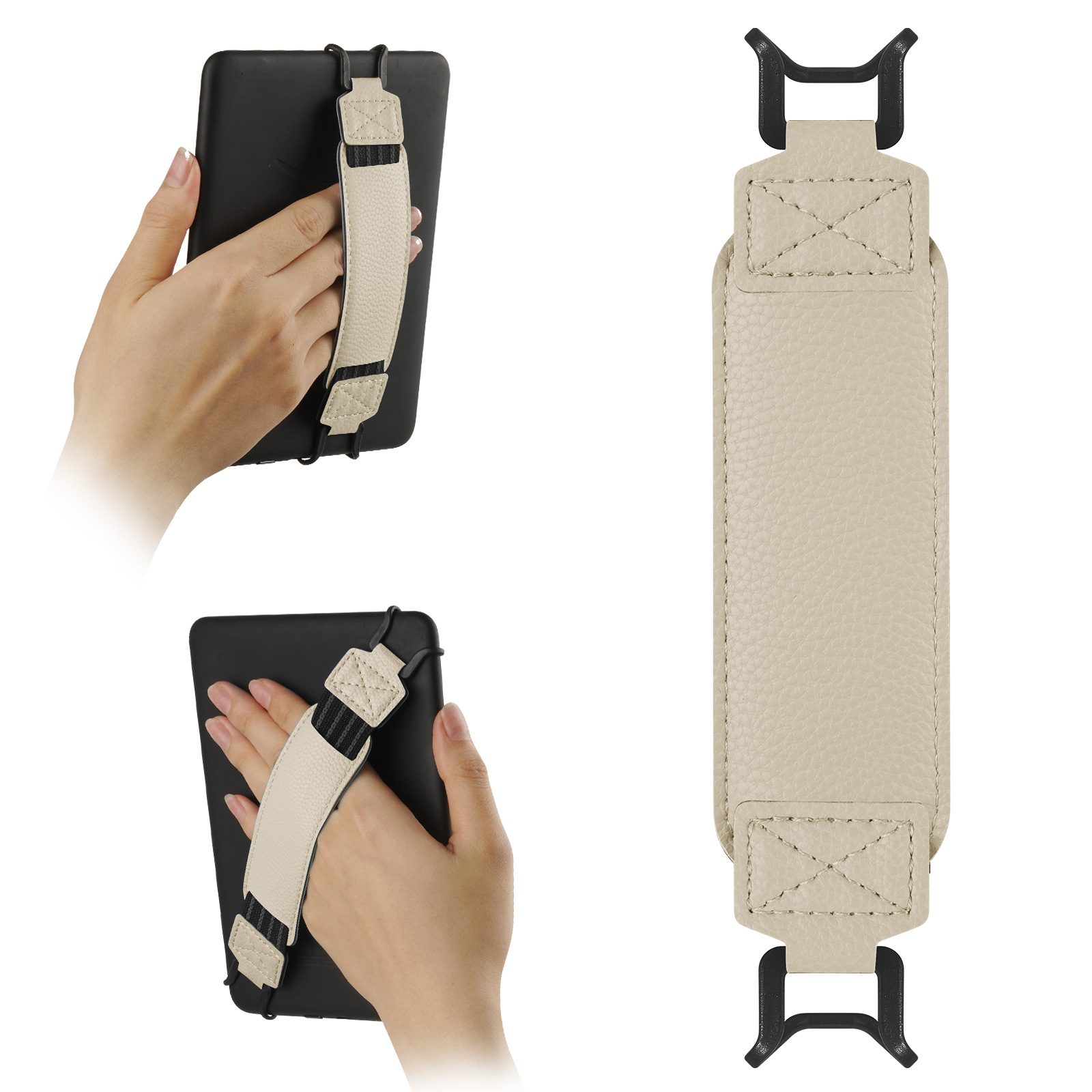 Beige High Elasticity Handband Compatible with 6-7.5 inch E-book Tablets - Tablet Accessory