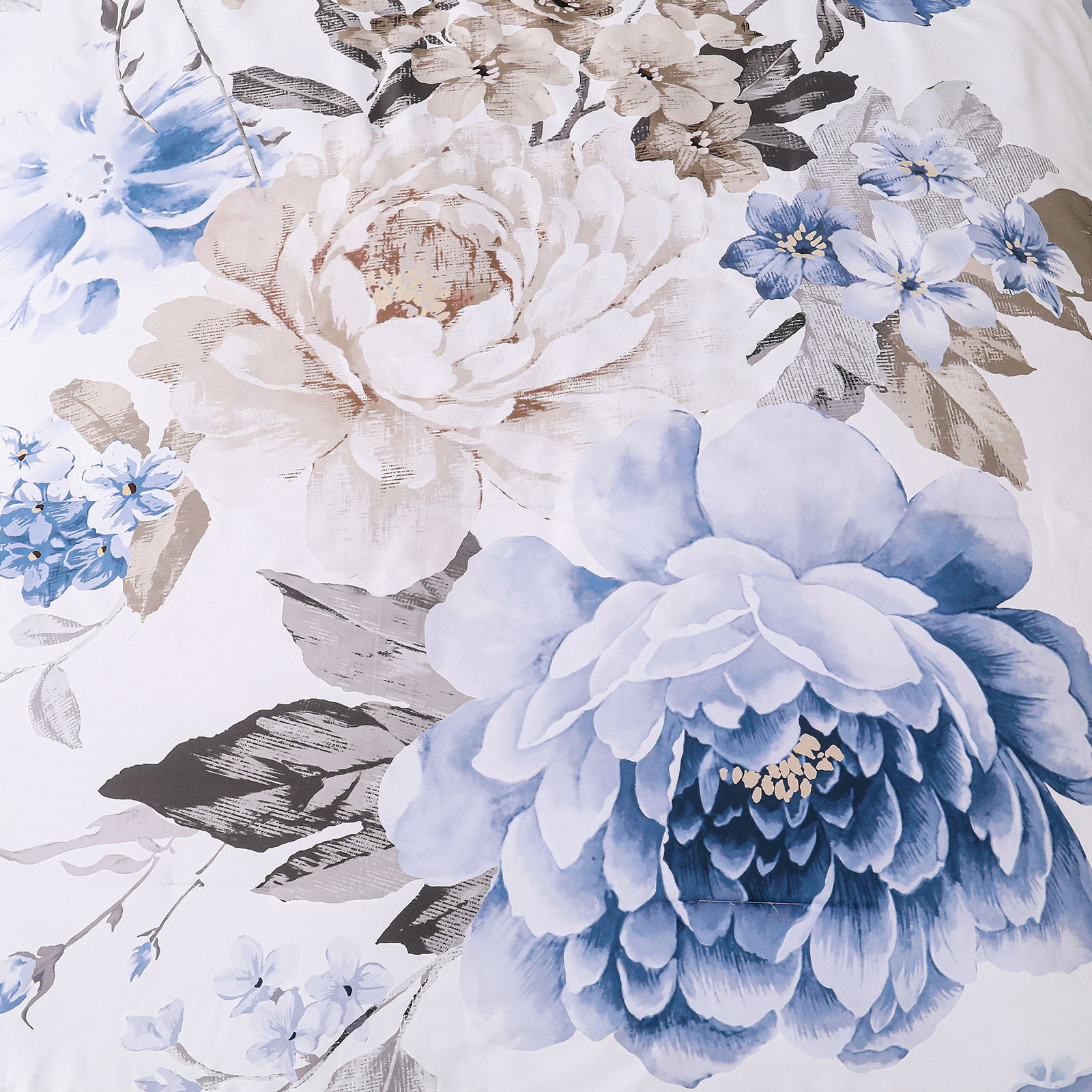 Plush Floral Comforter Set, King Size, Winter Quilted Bedding with Pillowcases โ image 5