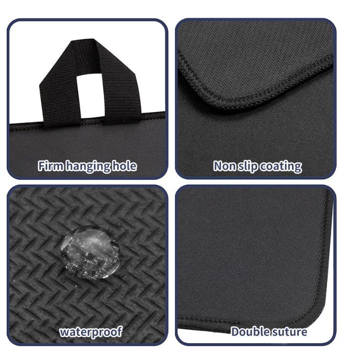 Black Premium Heat Resistant Stovetop Protector Mat - Waterproof, Anti-Slip & Easy Clean Kitchen Guard (42x28cm) โ image 5