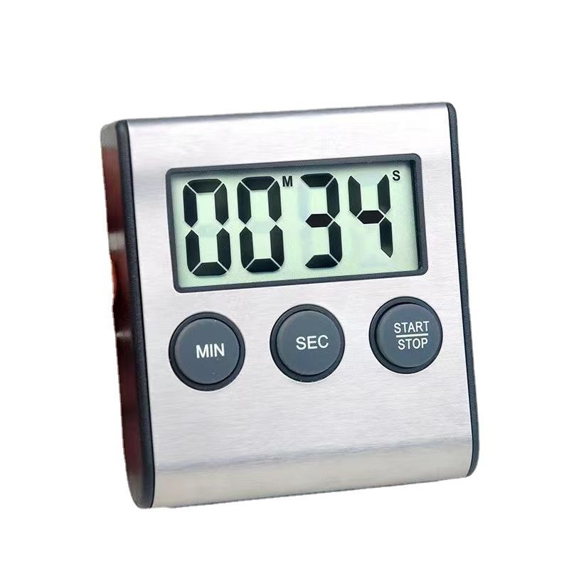 Kitchen Timer, Digital Kitchen Timer Magnetic Countdown Kitchen Timer with Loud Alarm Stainless Steel Timer for Kitchen — image 3
