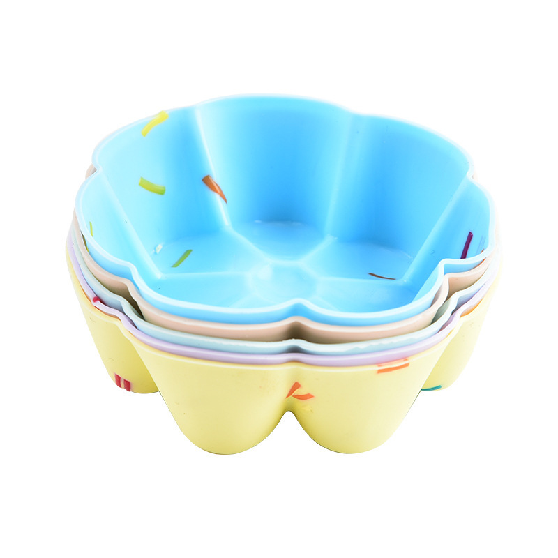 Style 8 Silicone Mini Cake Molds (30 Pack) - For Cupcakes, Desserts (7 × 7 × 2.5cm)