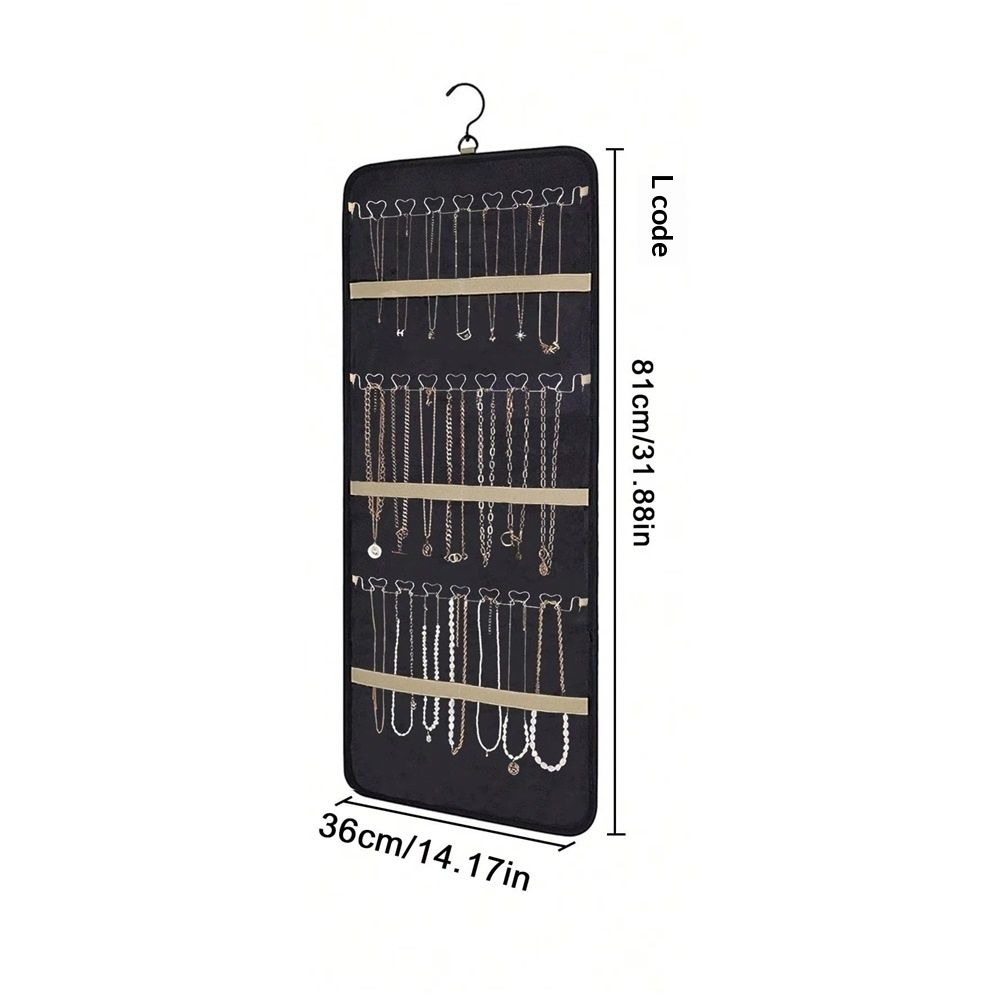 Hanging Jewelry Organizer- Dual-Sided Hanging Jewelry Organizers and Storage for Necklaces, Earrings Holder on Closet, Wall, Door, Christmas Gifts for — image 5