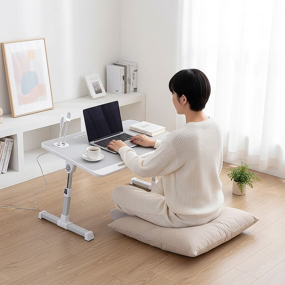 Adjustable Laptop Table Stand Lap Bed Tray for Home Office Use — image 5