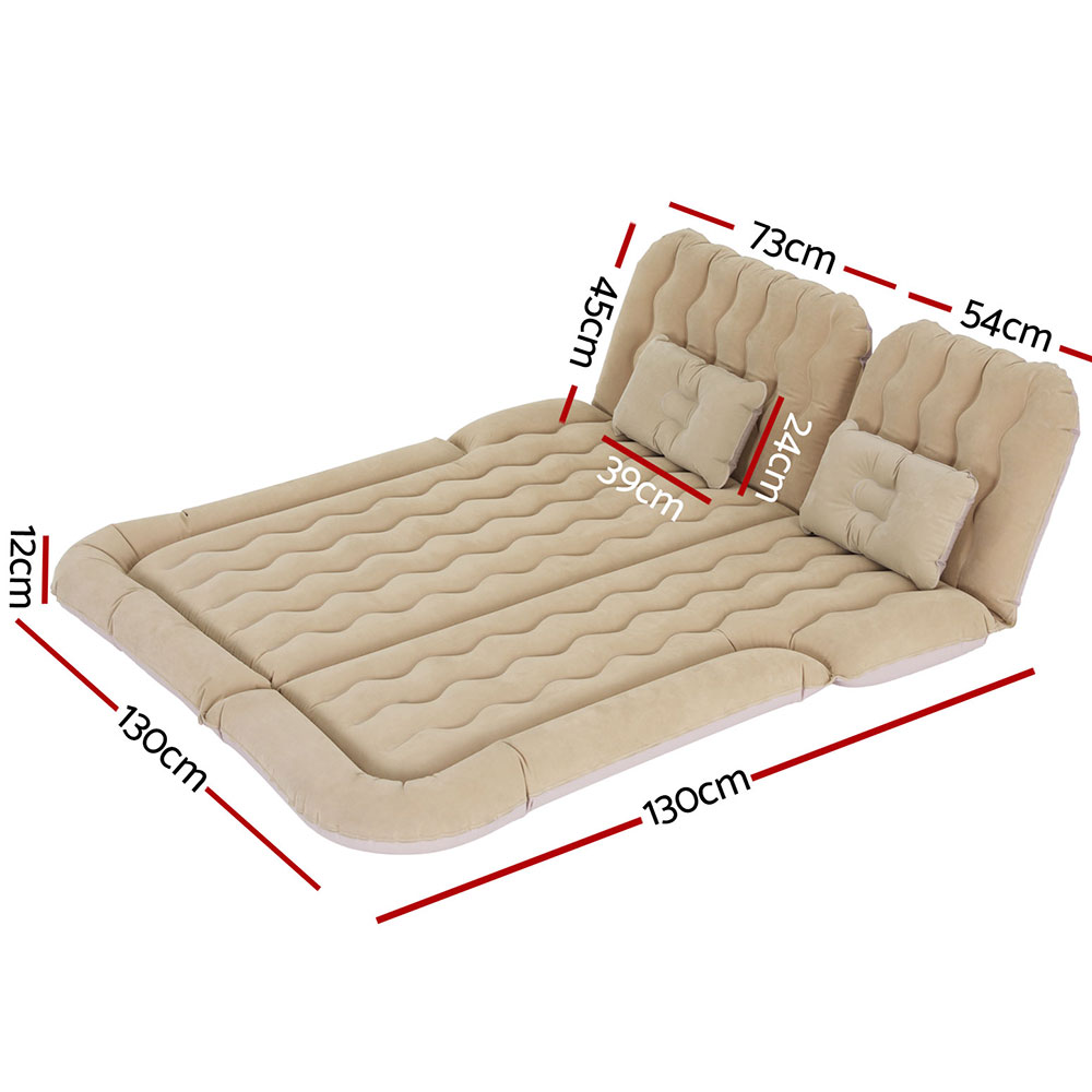 Weisshorn Car Mattress 175x130 Inflatable SUV Back Seat Camping Bed Beige โ image 2