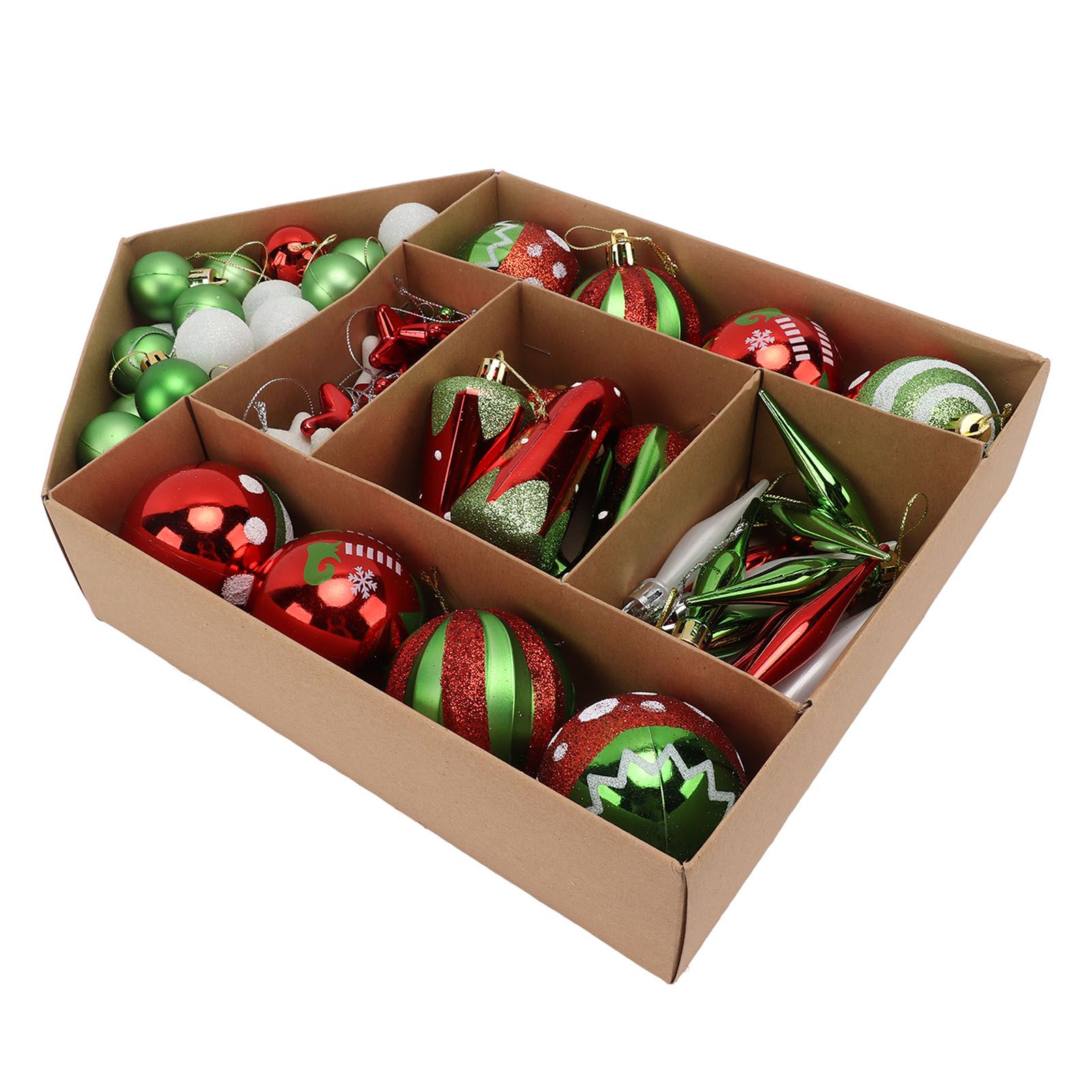 Christmas Tree Ornaments Assorted Set Lightweight Electroplated Christmas Tree Hanging Balls Pendants Set for Home Garden D โ image 6