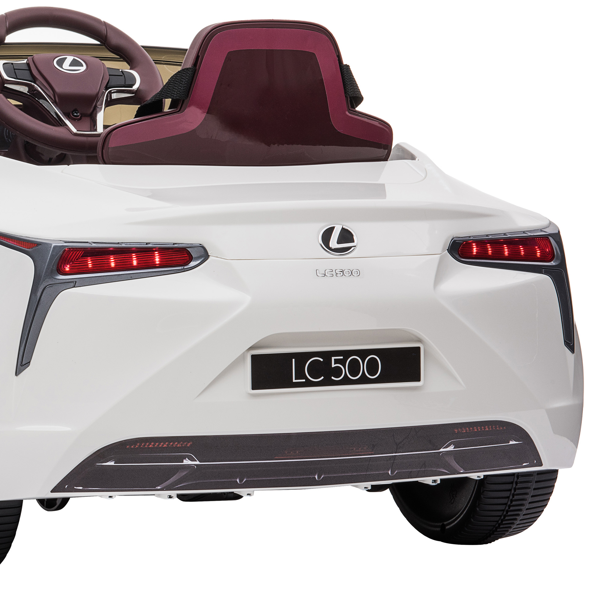 Kahuna Licensed Lexus Lc 500 Kids Electric Ride On Car - White โ image 4