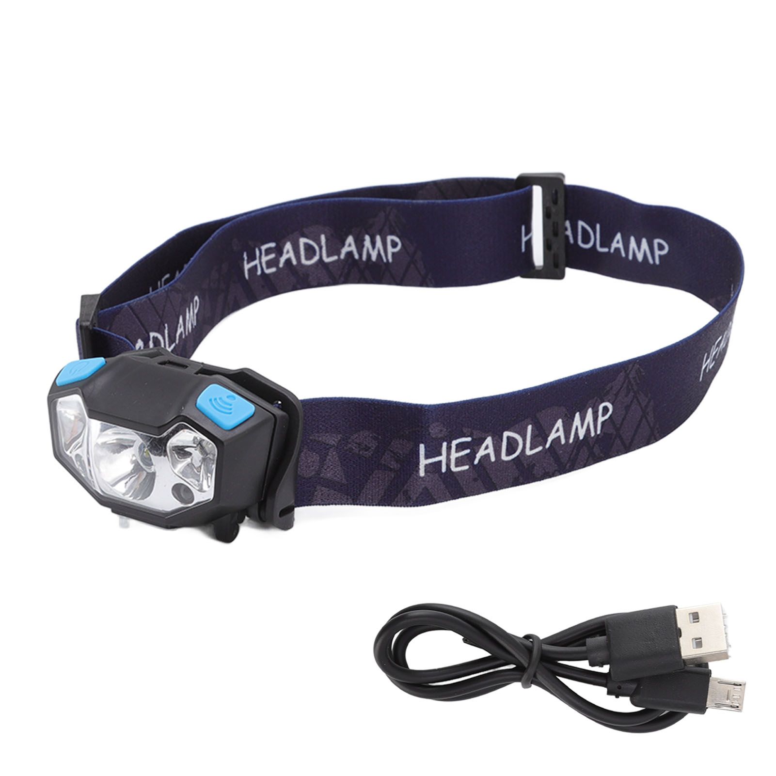 LED Headlamp 5 Level Lighting Modes USB Charging Lightweight Sensor Headlight LED Head Light for Outdoor Camping โ image 2