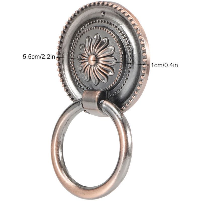 4 Pcs Antique Zinc Alloy Cabinet Door Handles Antique Bronze Hardware โ image 3