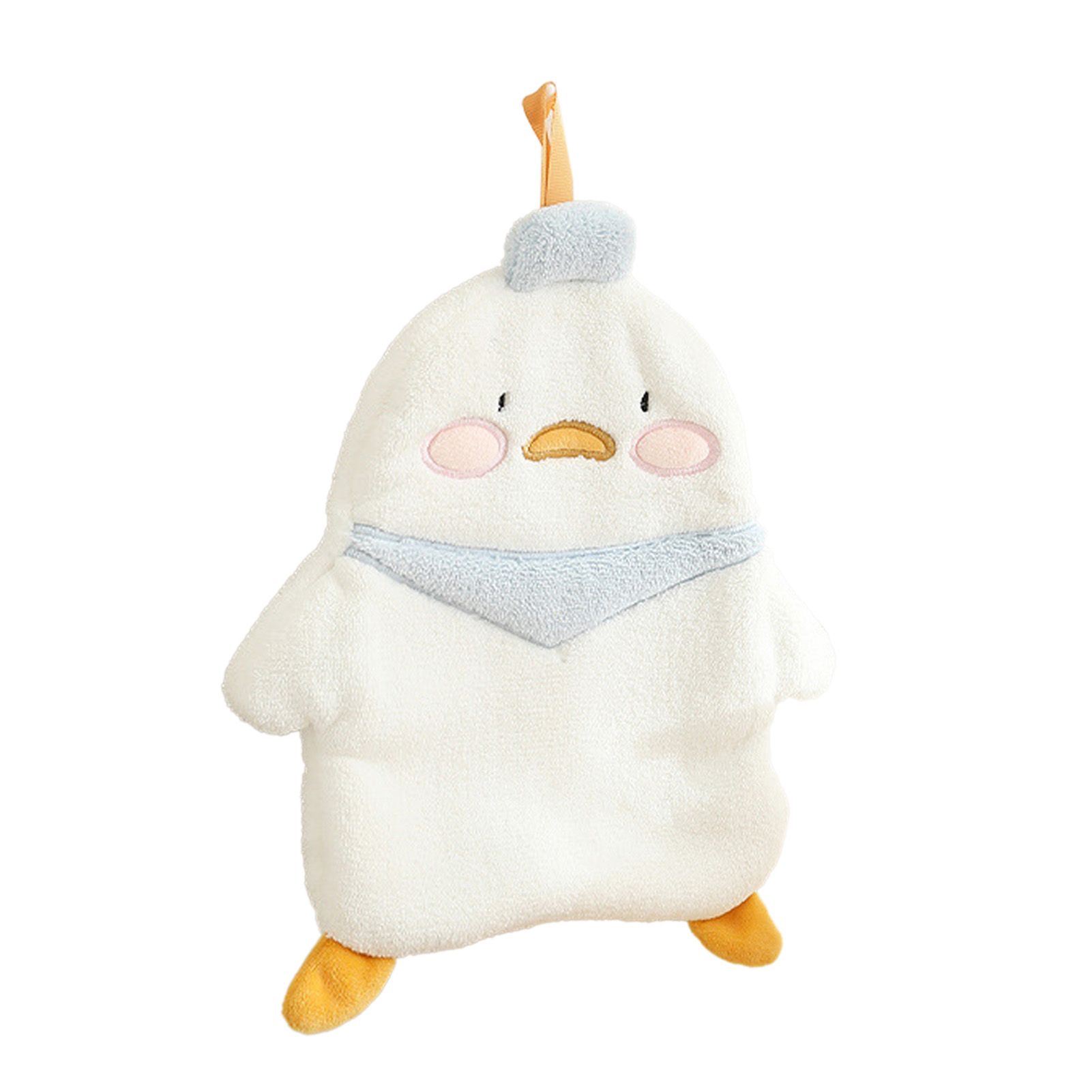 Animal Hand Towel Soft Cute Wall Mounted Dish Cloth Hand Dry Towel for Kitchen Bathroom Duck — image 2