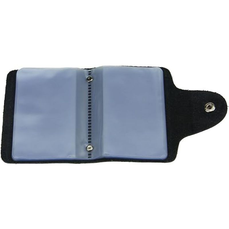 Fashion Soft Credit Business ID Card Holder Case Purse Pocket Wallet Pouch Organizer 24 Slots(black)