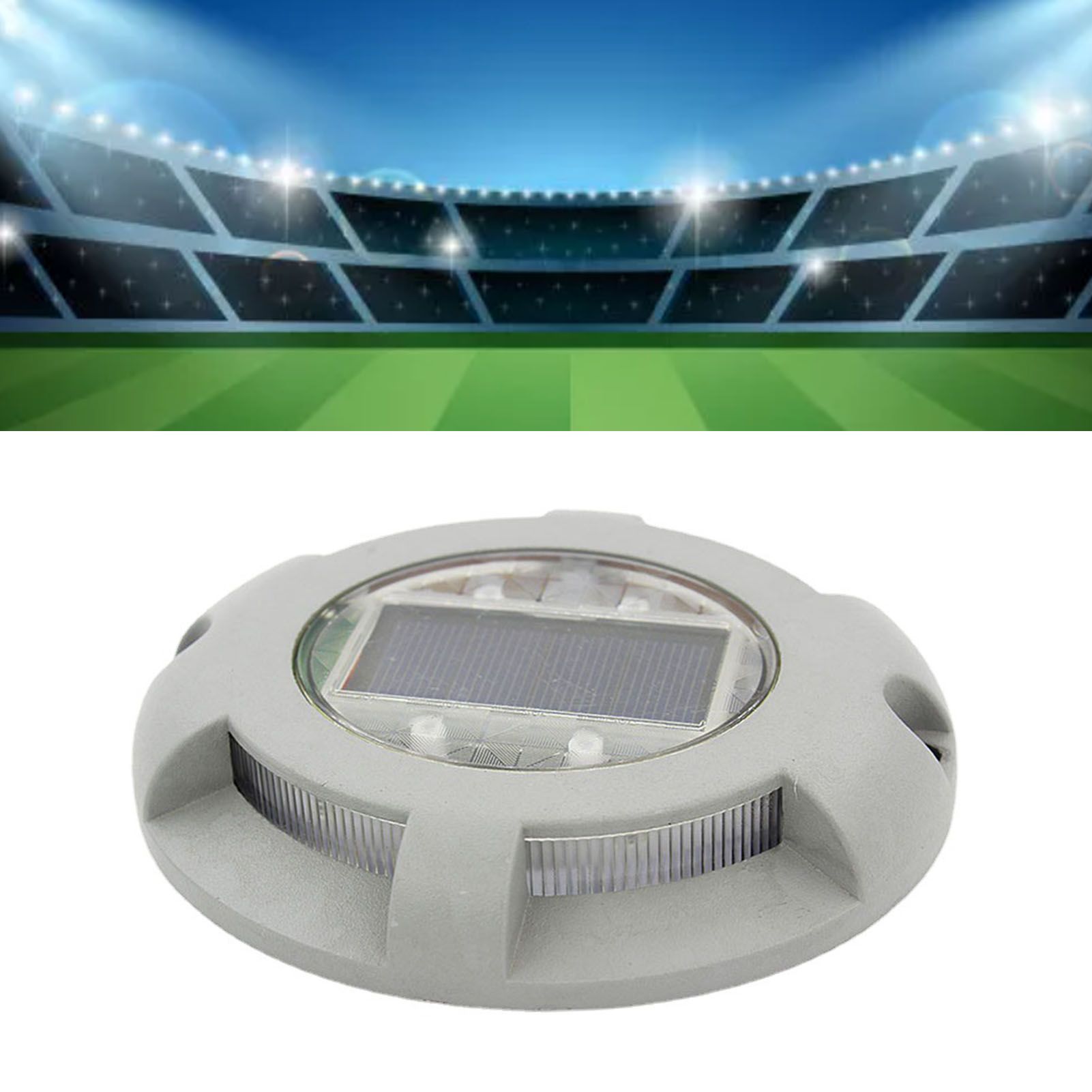 Solar Step Light IP65 Waterproof Round Aluminum Alloy Outdoor LED Stair Lamp for Deck Courtyard Pathway Warm Color โ image 6