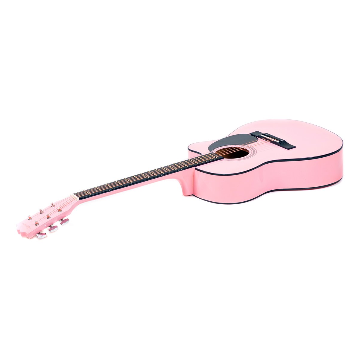 Karrera Acoustic Cutaway 40in Guitar - Pink โ image 3