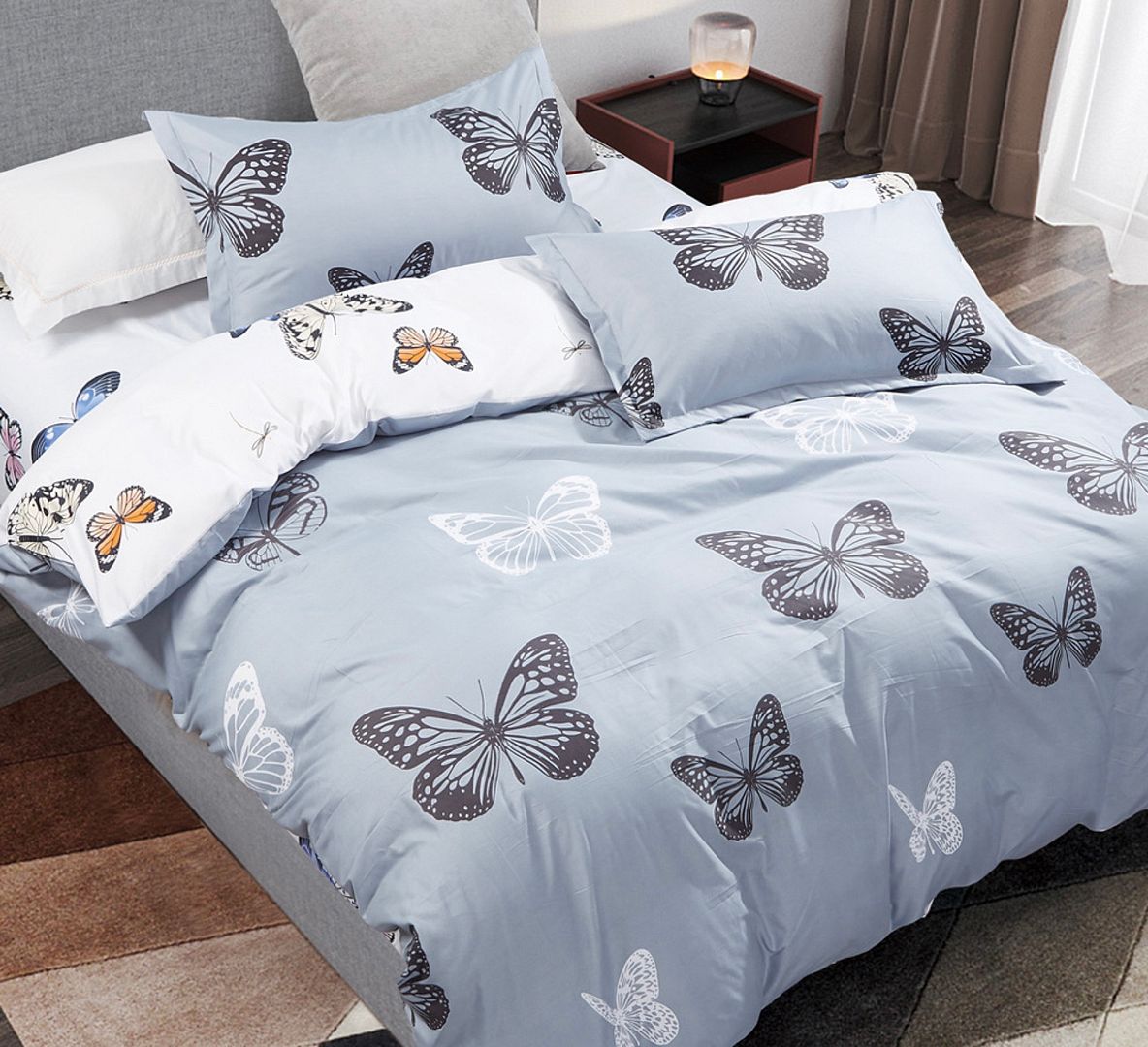 Butterfly King Size Quilt/Duvet Cover Set — image 2