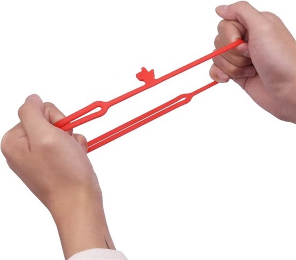 Elastic Hand-Shaped Bookmark | Bookmark Hand | Bookmark | Red — image 3