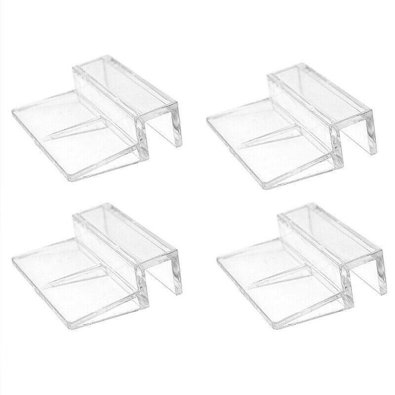 4Pcs Aquarium Fish Tank Glass Cover Support Holder Acrylic Clip Bracket 6/8/10/12mm - 8mm โ image 3