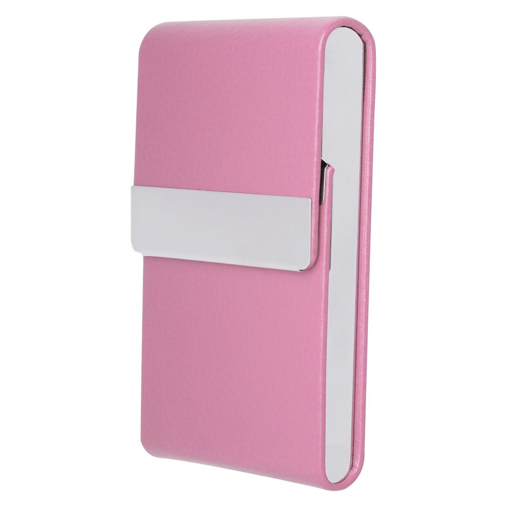 Fashionable Cigar Cigarette Case Tobacco Lighter Holder PU Leather Storage Box Rosy โ image 2