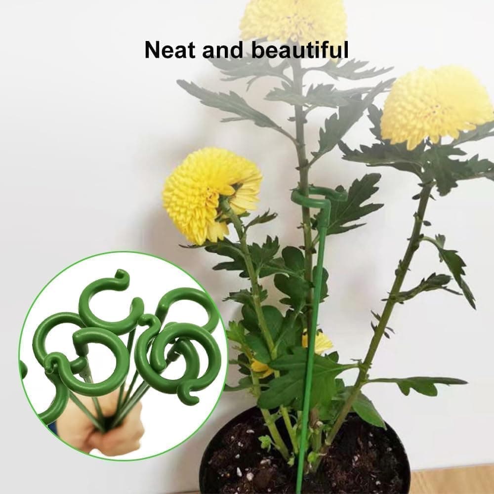10-Pack 12-Inch Plant Support Stakes for Potted Plants — image 6
