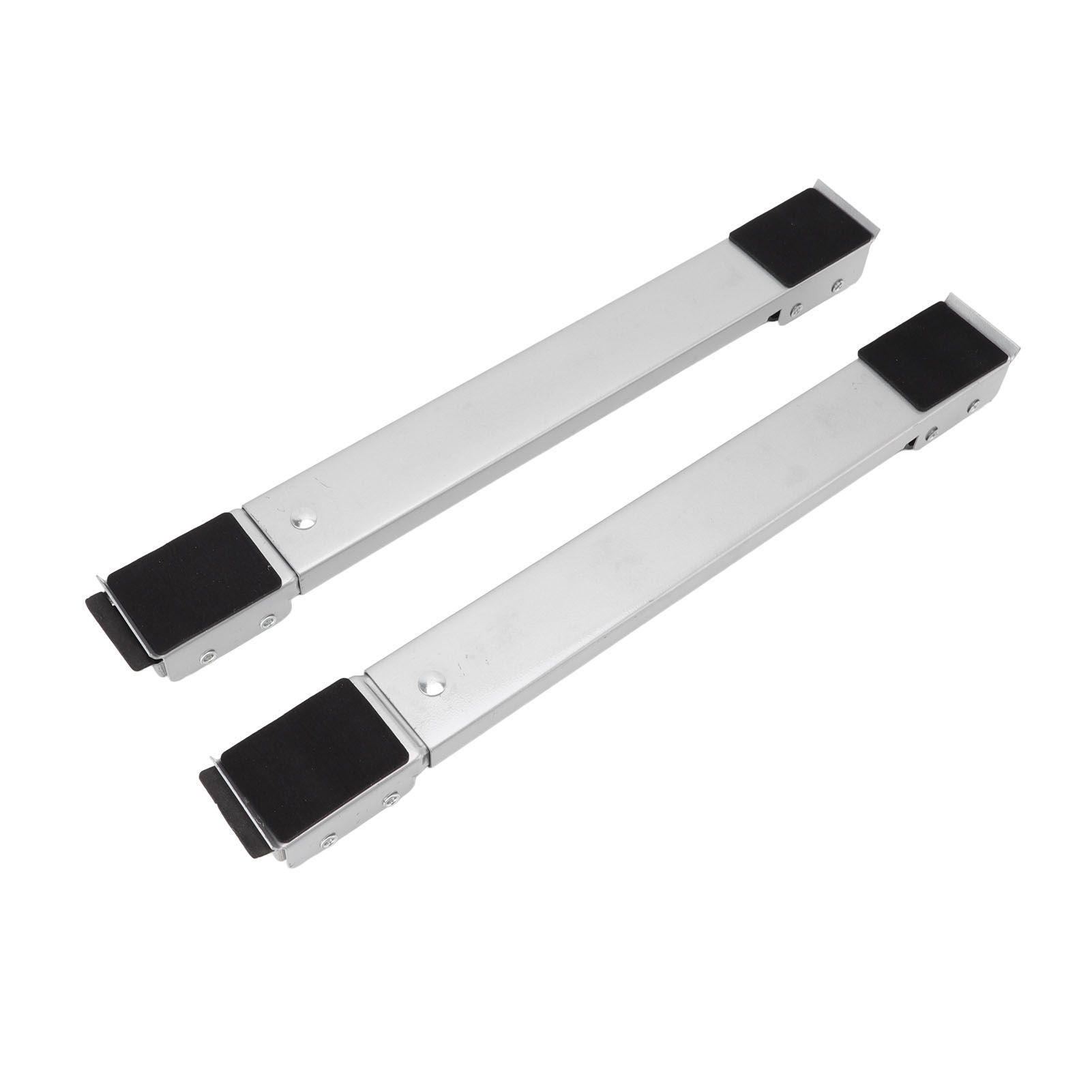 2 Sets Mobile Roller Bracket Furniture Raised Base Moving Wheels for Refrigerator Washing Machine Silver โ image 6
