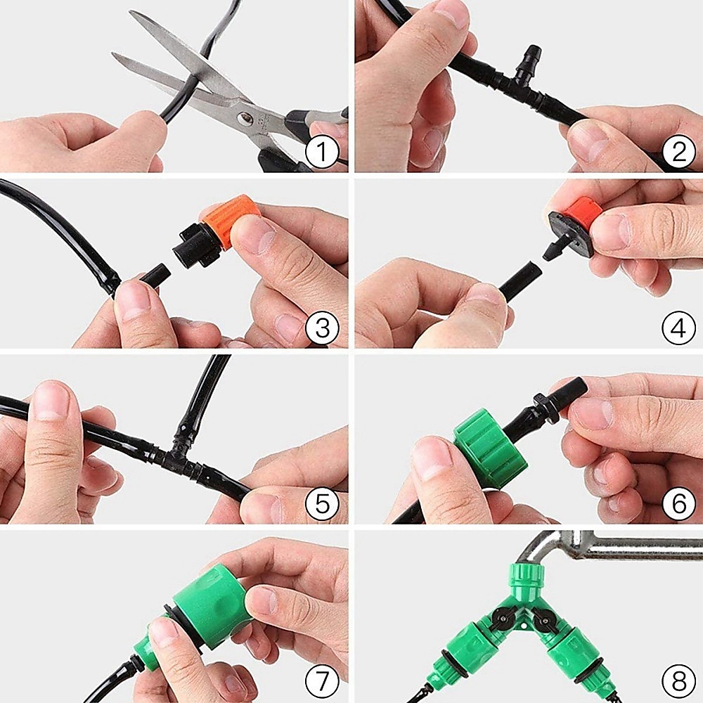 Drip Irrigation System Plant Self Garden Watering Hose Spray Kit โ image 6