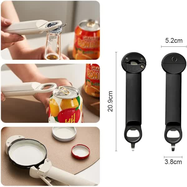 Multifunctional Telescopic Cap Opener - Adjustable Multifunctional Can Opener and Cap Holder for People with Weak Hands โ image 4