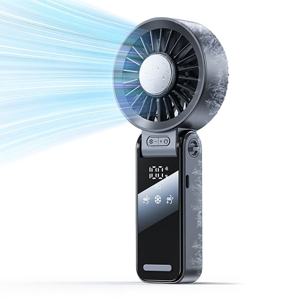 Handheld Foldable High-Speed Fan - Portable for Travel Outdoor Home and Office Dark Gray โ image 4