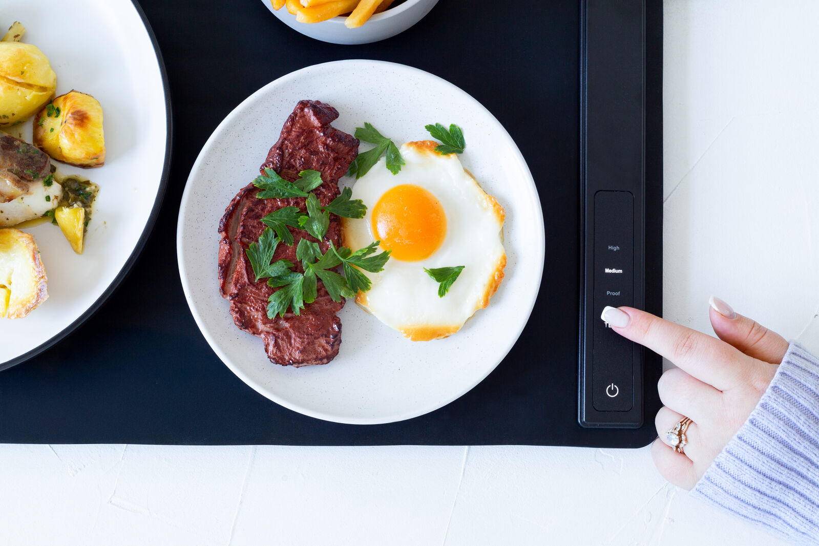 Electric Warming Mat Adjustable 3-Level Heat, Rollable & Portable Hot Plates Heat Pad β image 2