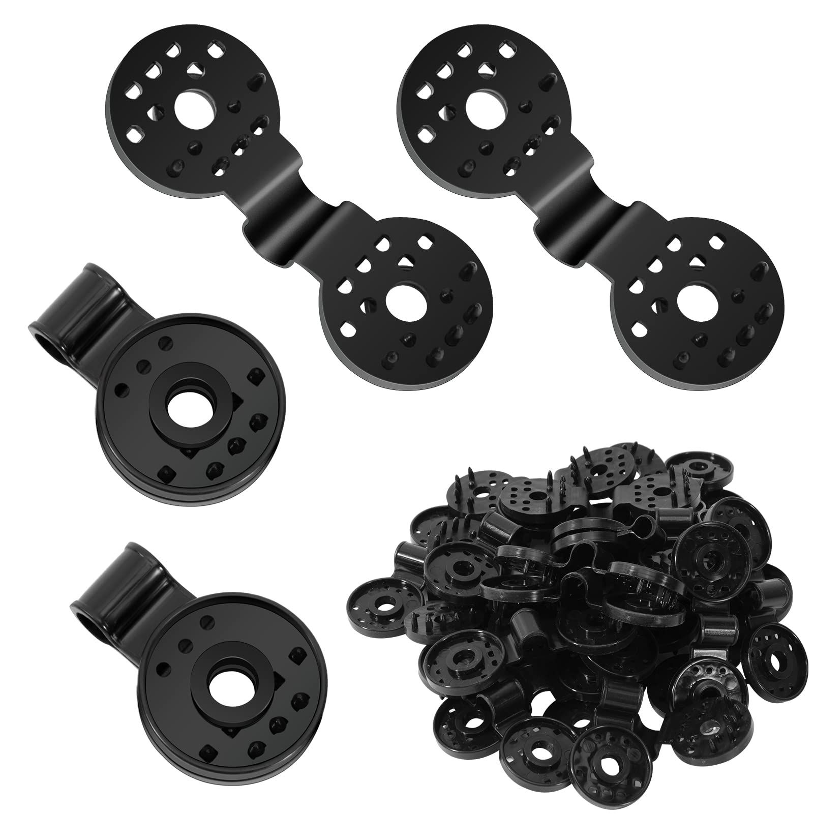 Shade Cloth Plastic Clips Plastic Sunshade Clips Shade Netting Black Clips for Greenhouse Outdoor Garden Anti (40pcs)