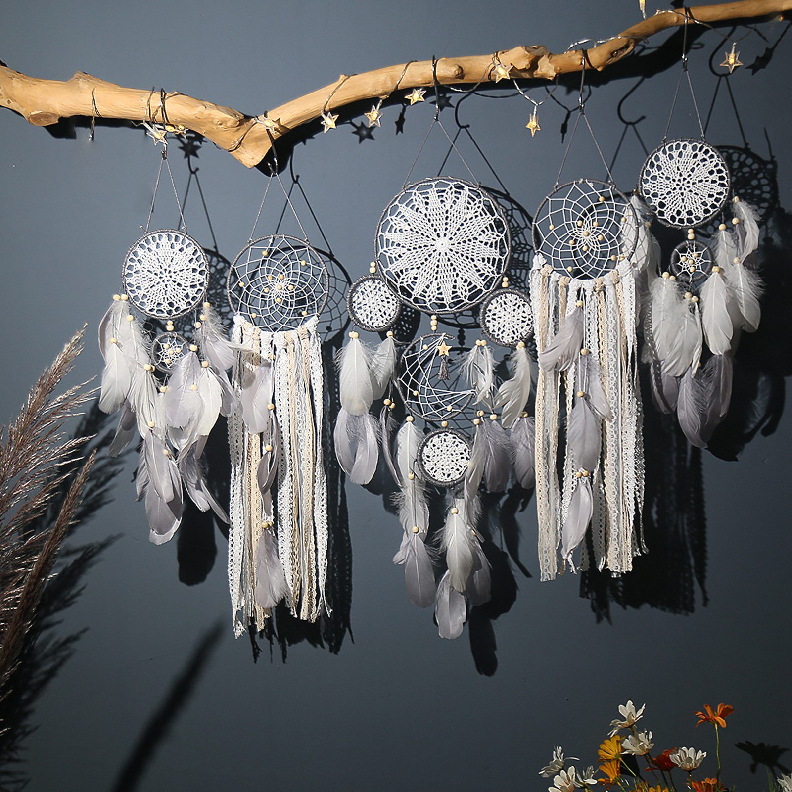 Bedside Dream Catcher Moon and Star Wall Decoration Hanging Decor​ — image 3