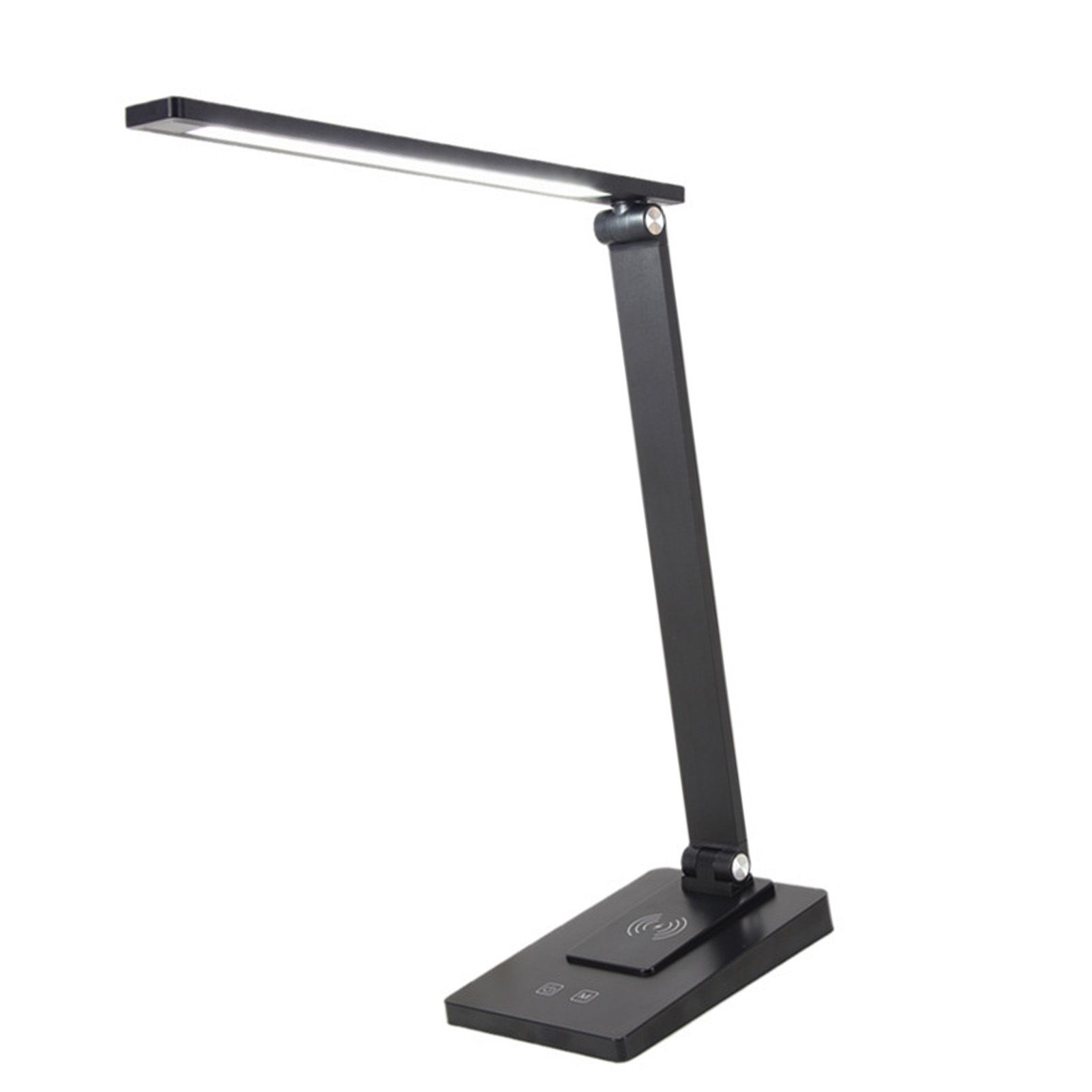 LED Desk Lamp with 3 Levels Brightness Eye Caring Office Reading Lamp Foldable Table Desk Lamp USB Wireless Charging Plug in Version — image 2