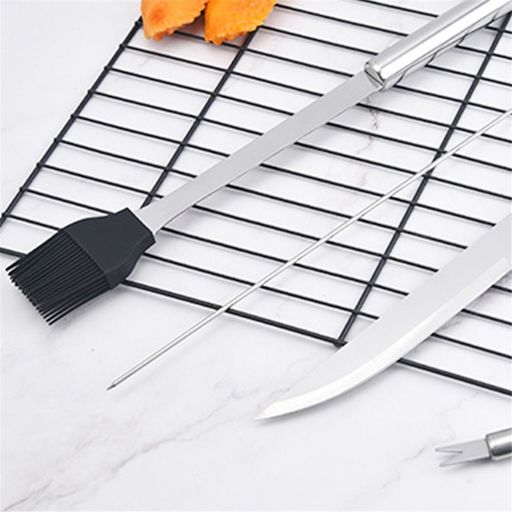 18-Piece Grill Tool Set, BBQ Accessories and Grill Tools, Durable Stainless-Steel Utensils, Spatula, Tongs, Cleaning Brush & More, Grilling Gifts for Men — image 4
