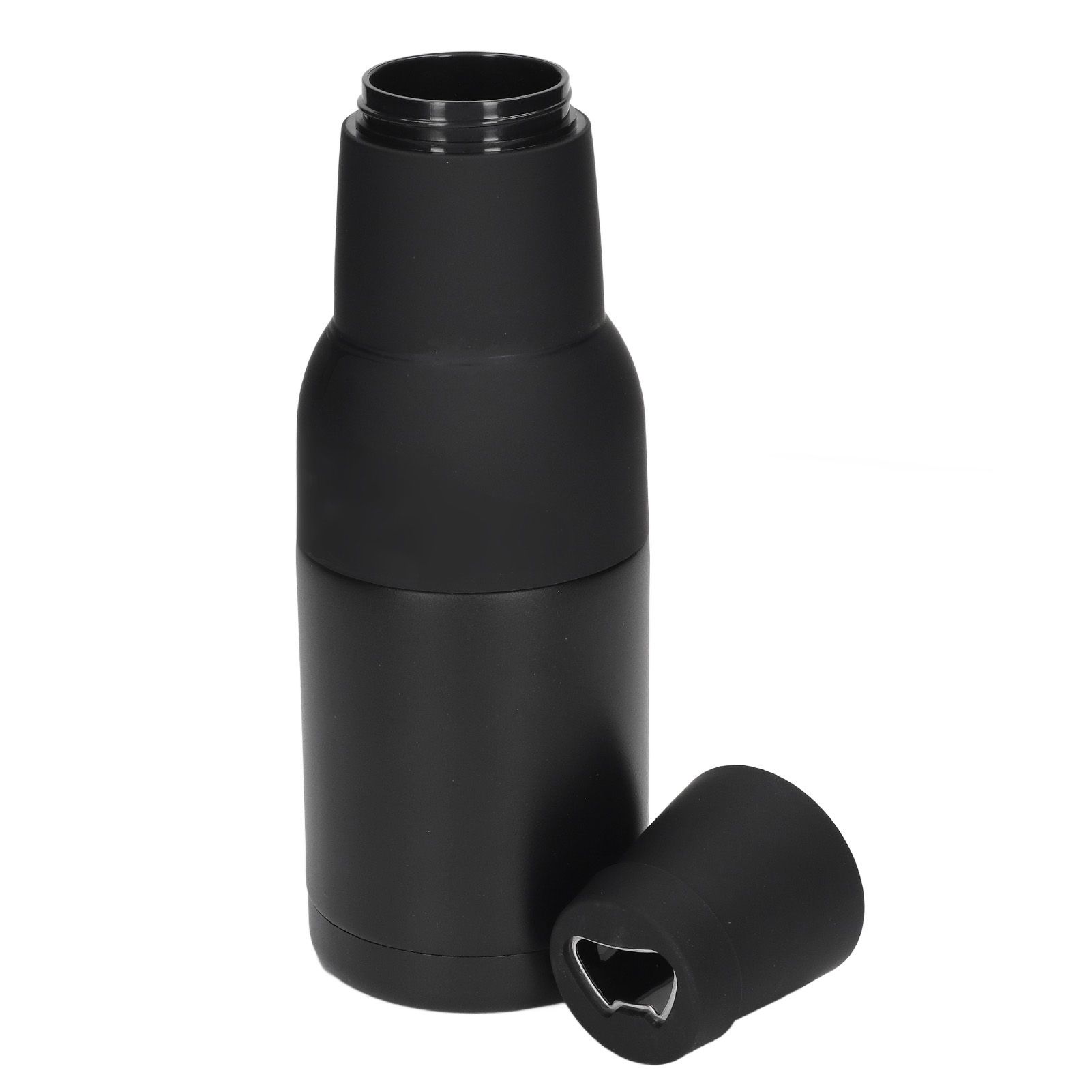 Vacuum Double Wall Stainless Steel Can Insulation and Cold Storage Tank with Bottle Opener Black โ image 3