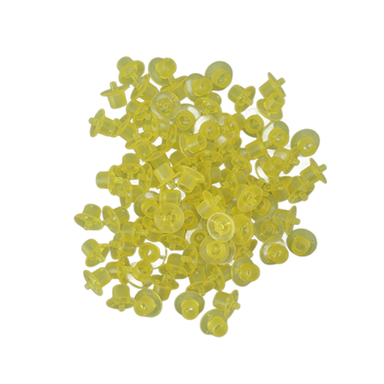 100PCS Queen Bee Rearing Cup Plastic Vivid Color Beekeeping Bee Cell Cup for Beekeeper Yellow — image 2