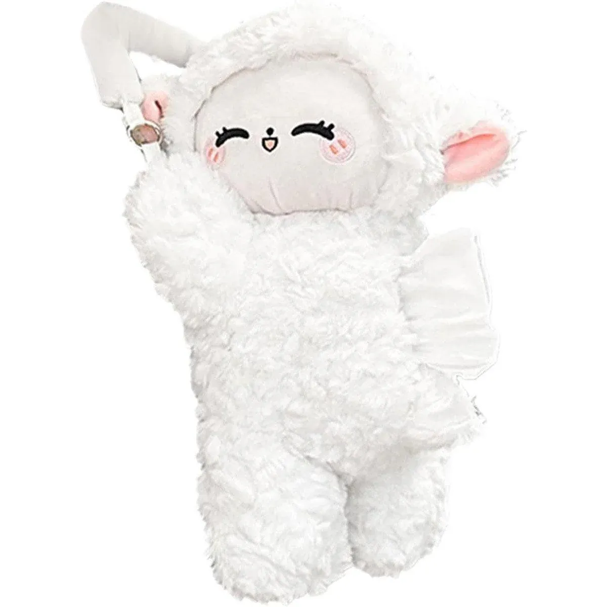 Car Tissue Box Multifunctional Hanging Drawer Box Cartoon Plush Sheep Design โ image 2