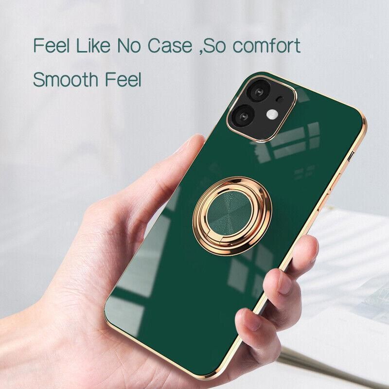 Silicone Ring Stand Case Cover for iPhone 14 13 12 Pro Max — image 3