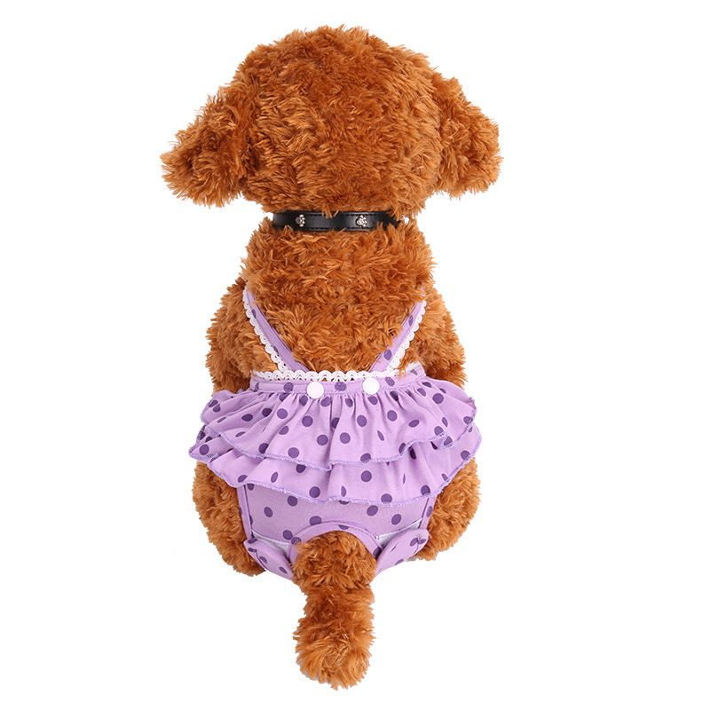 Pet Dog Menstrual Pants Cotton Pink S Black L Size: L; Neck (cm): 32-38; Bust (cm): 44-50; Back length (cm): 31-35; Recommended pet weight (kg): 7.0 - 10.0 โ image 4