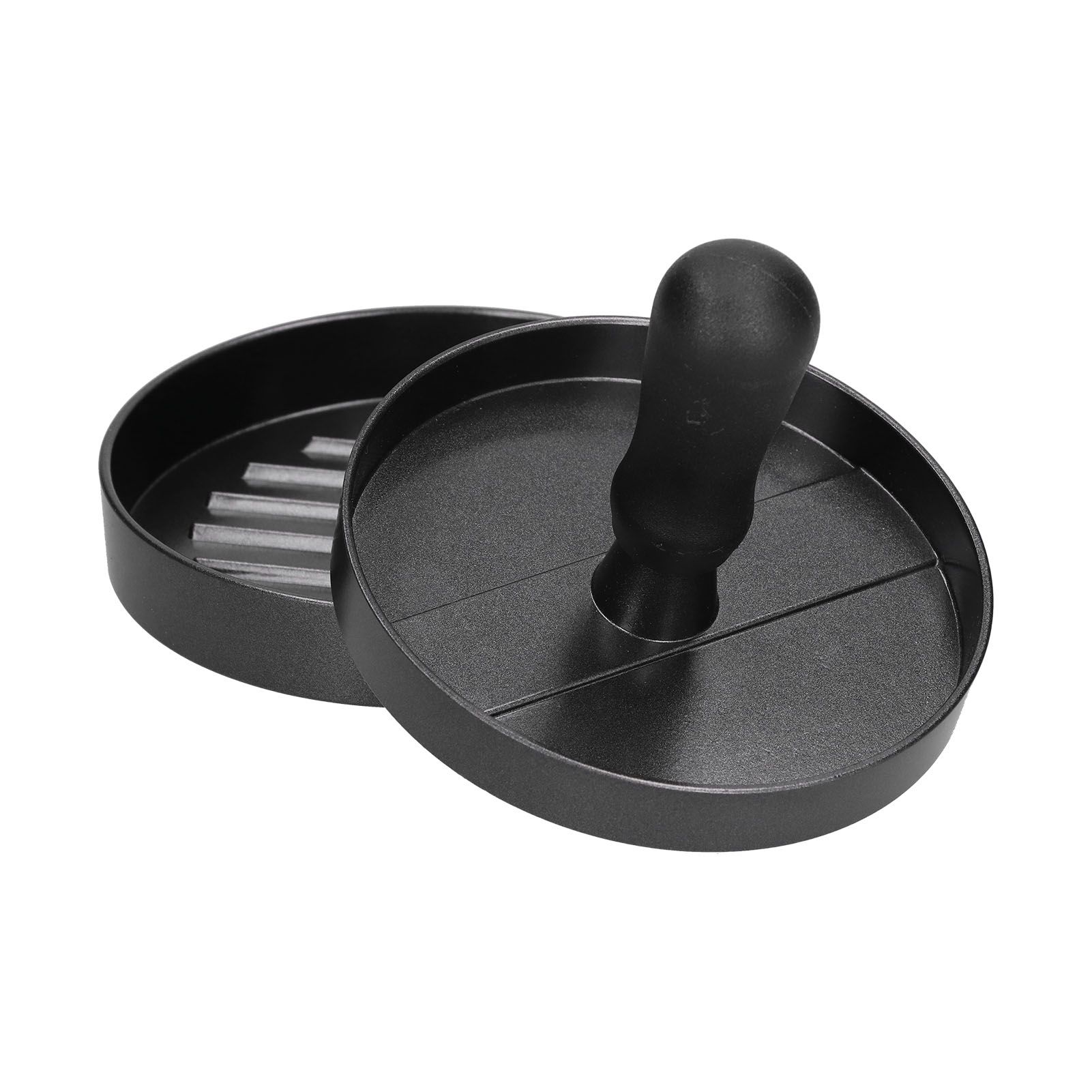 Hamburger Press Round Shape Hamburger Meat Patty Maker Mold Burger Maker Aluminum Alloy Handle — image 2