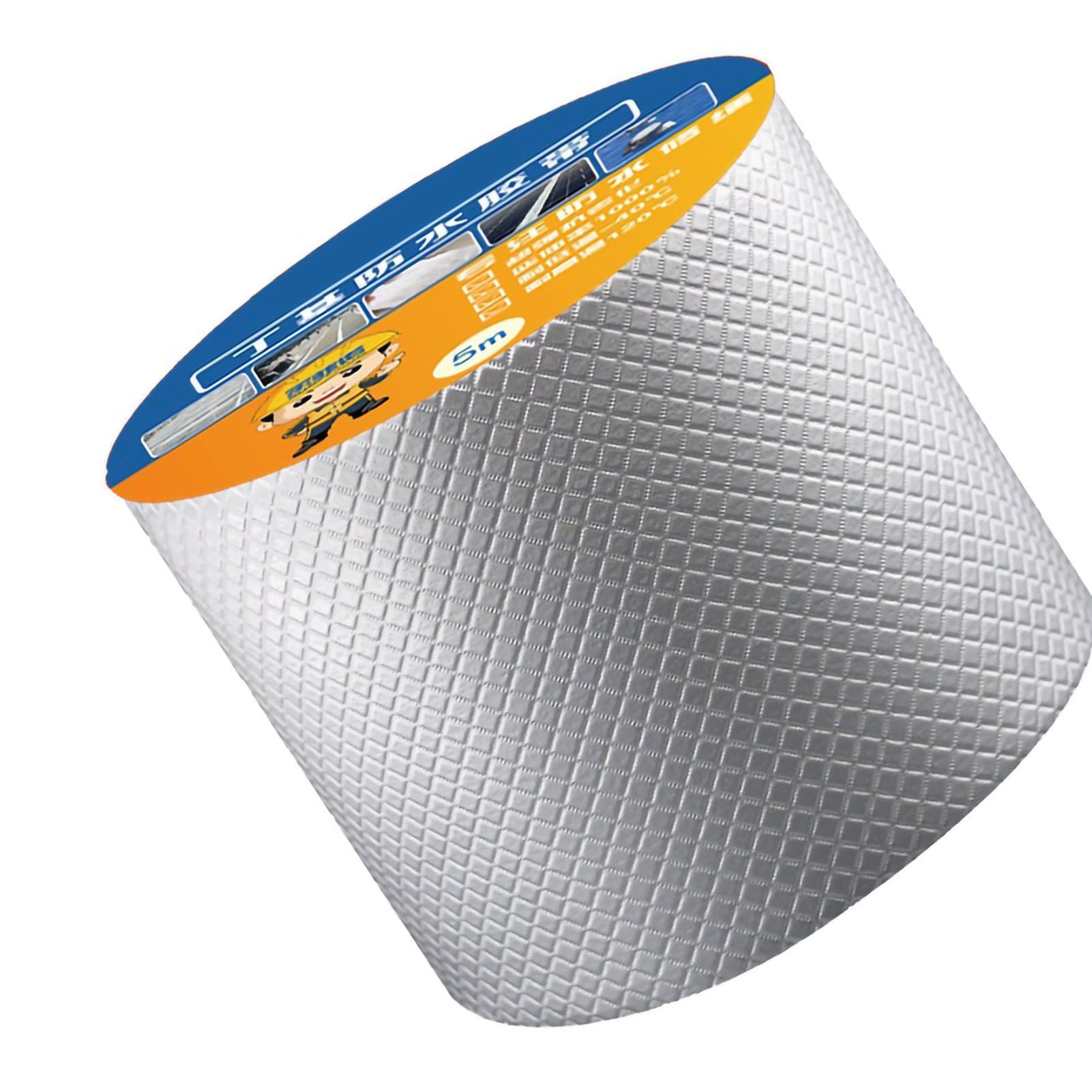 Butyl Waterproof Sealing Tape Aluminum Foil Leak Proof Butyl Sealing Strip Sealant Tape Multi Use for Repairing 5cmx5m/1.97x196.85in โ image 3
