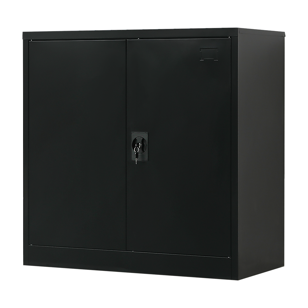 Two-Door Metal Locker – Black without Legs — image 6