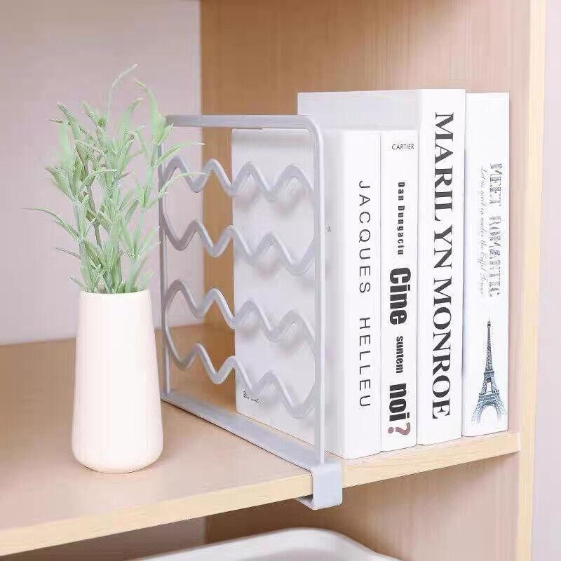 4PCS Clip-On Closet Shelf Dividers Wardrobe Organizer for Clothes and Cabinets โ image 3