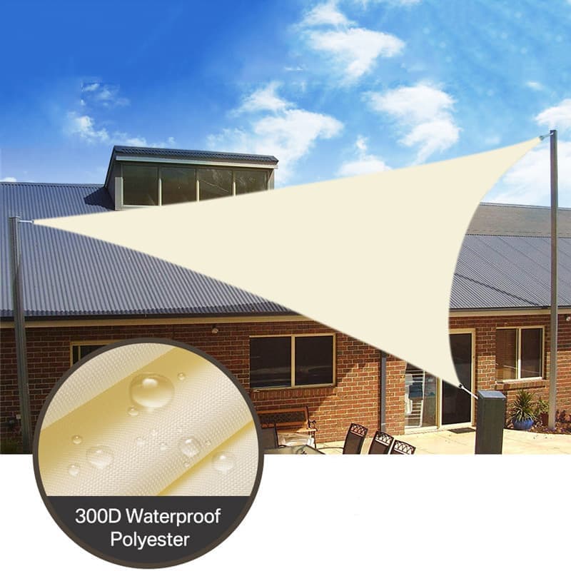 3m x 3m Waterproof Sun Sail UV Protection for Garden Terrace and Pool with Mounting Materials, Gray — image 6