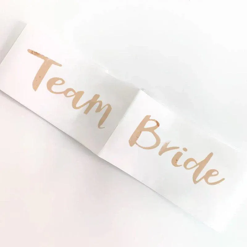 Bridal Party Sash Rose Gold Bride Bridesmaid Maid Honour Mother Hens Night Wear - Maid Of Honour โ image 6