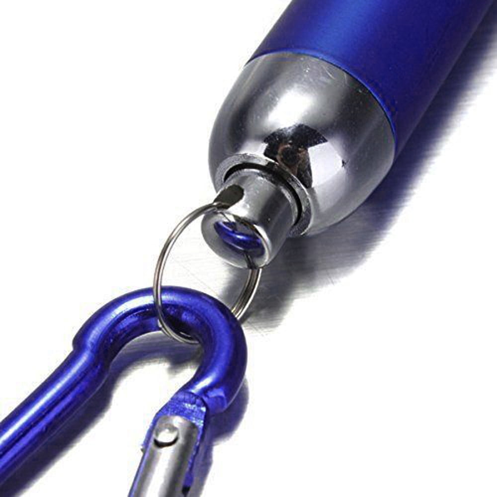 Outdoor Fun Gifts Ultra Bright Mini LED Camping Flashlight Torch Keyring Portable KeyChain Blue — image 4