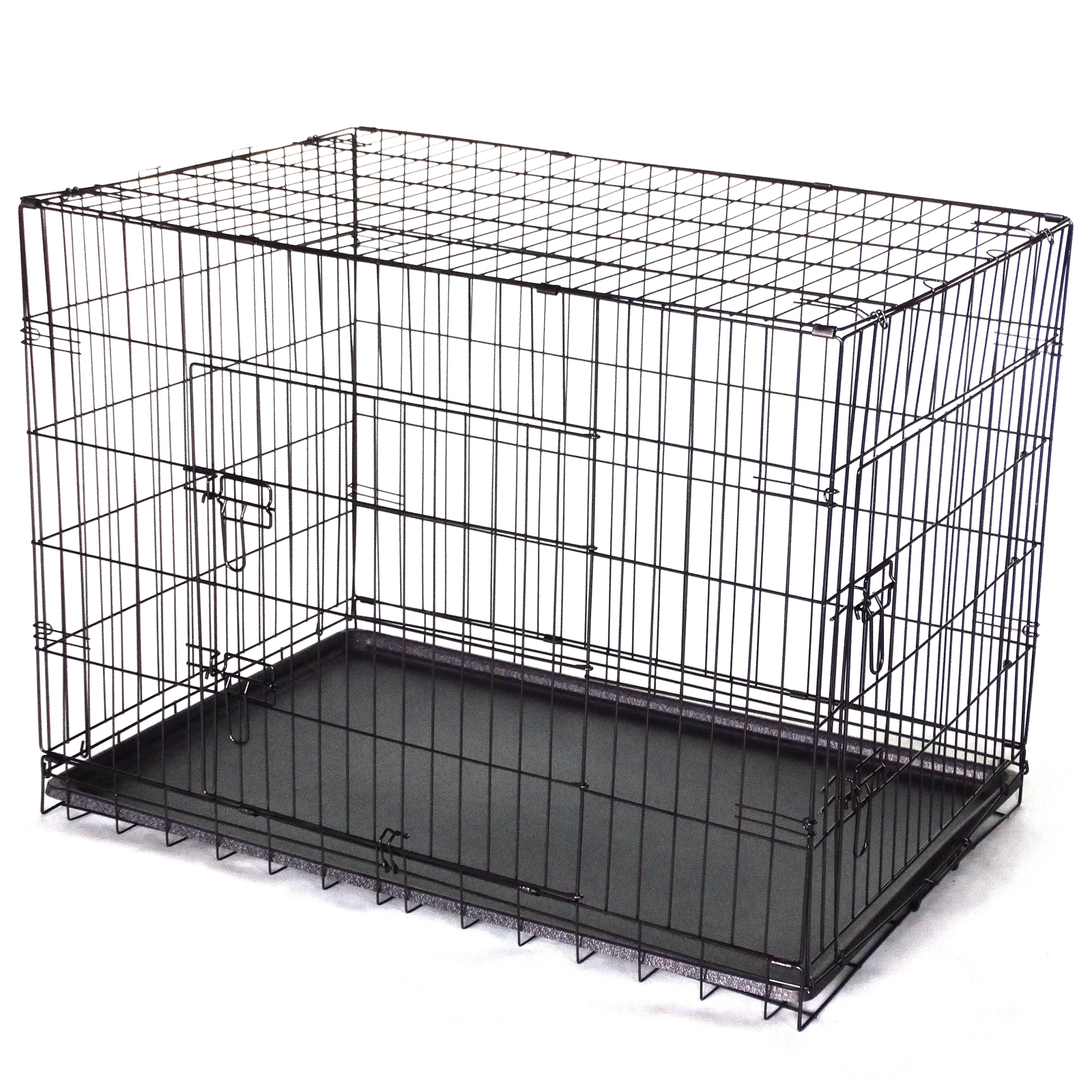 YES4PETS 24' Collapsible Metal Dog Rabbit Crate Puppy Cage Cat Carrier With Divider โ image 2