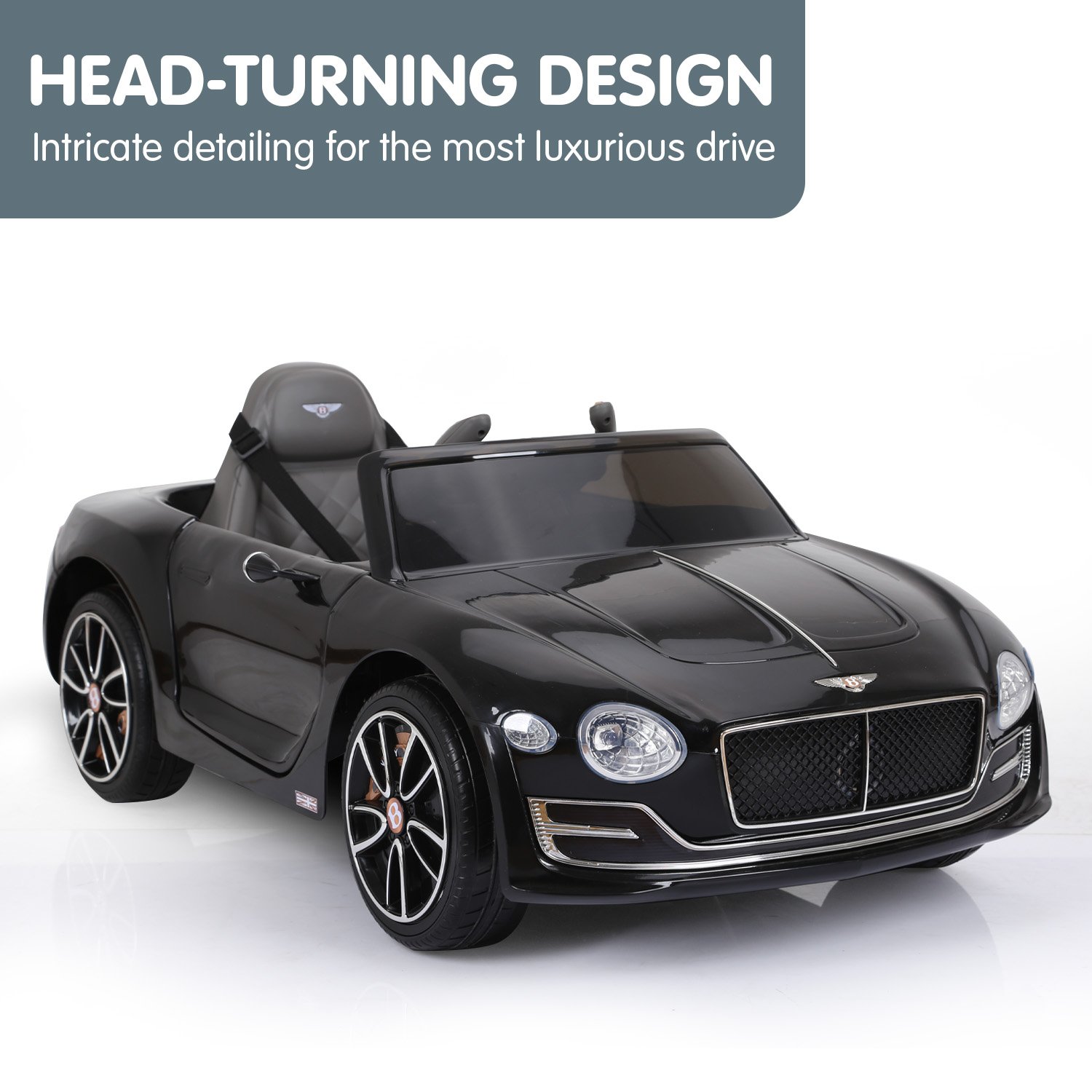 Kahuna Bentley Exp 12 Licensed Speed 6E Electric Kids Ride On Car Black — image 2
