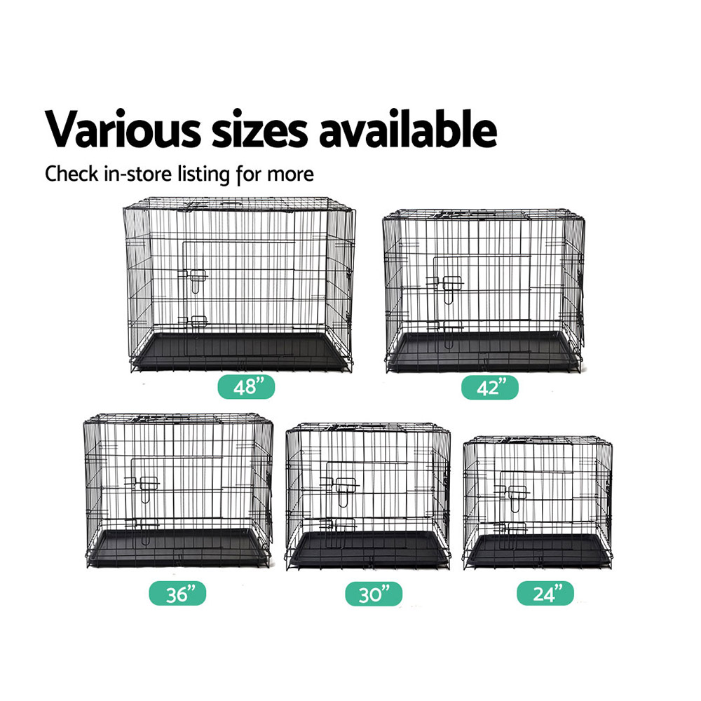 i.Pet 48" Dog Cage Crate Large Kennel 3 Doors โ image 6