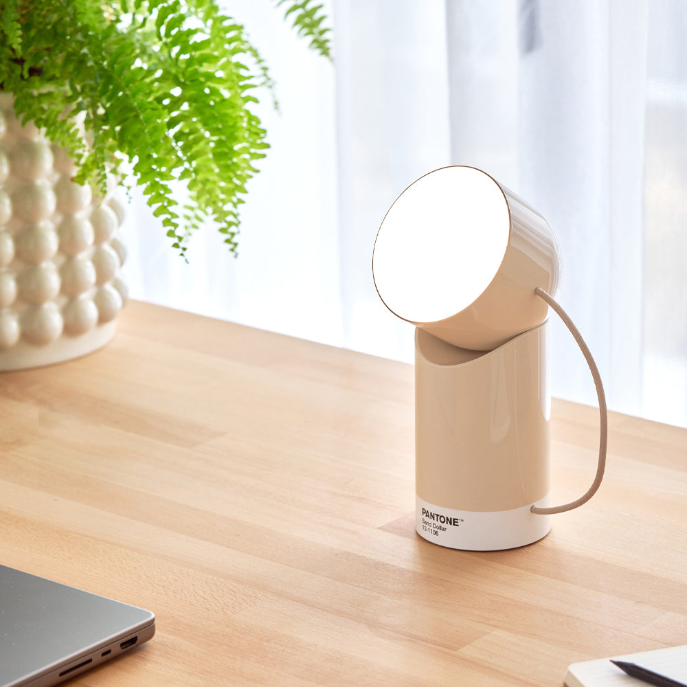 Lexon Orbe Portable Led Lamp With Moving Head PANTONE - Sand — image 2