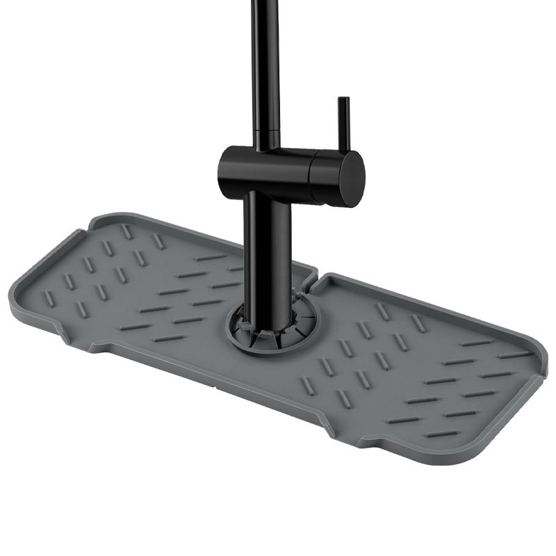 Silicone Faucet Splash Guard Gen 2 - Outlet & Slope Upgraded Faucet Water Catcher Mat Sink Sponge Holder for Kitchen （2pcs） — image 4