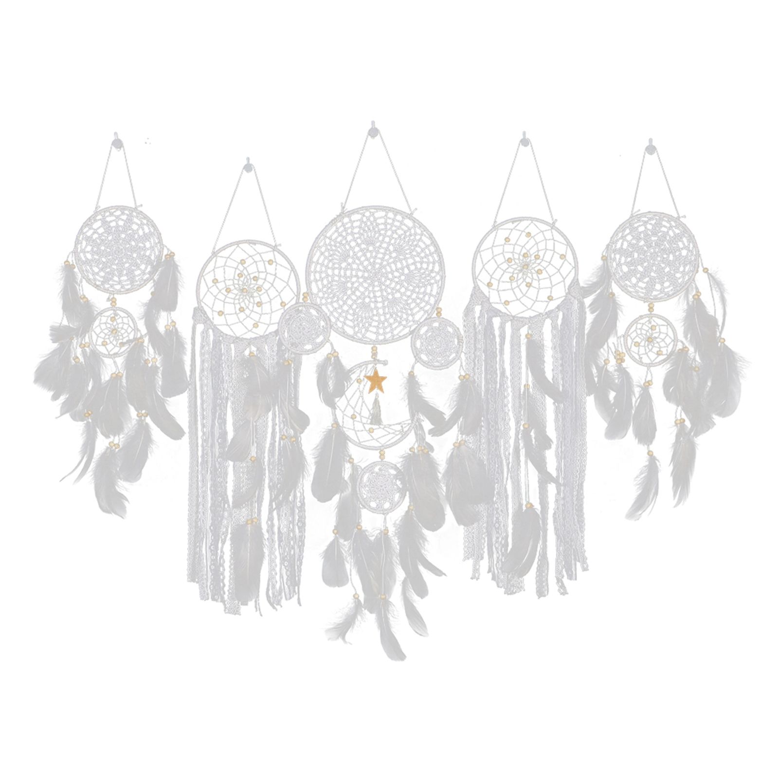 Bedside Dream Catcher Moon and Star Wall Decoration Hanging Decor​