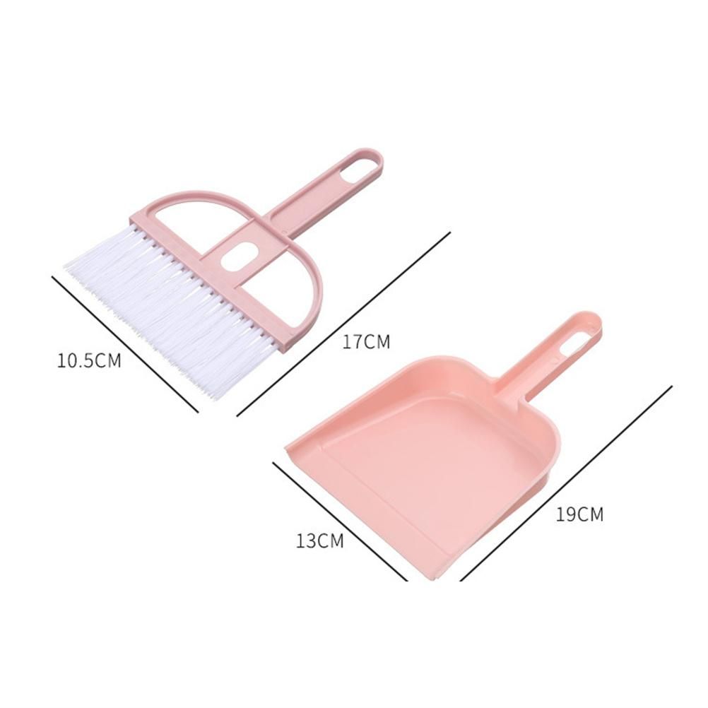 Mini Cleaning Brush Small Broom Dustpans Set Desktop Sweeper Desktop Cleaning Tool for Computer Desks Shelves and Wardrobes — image 4